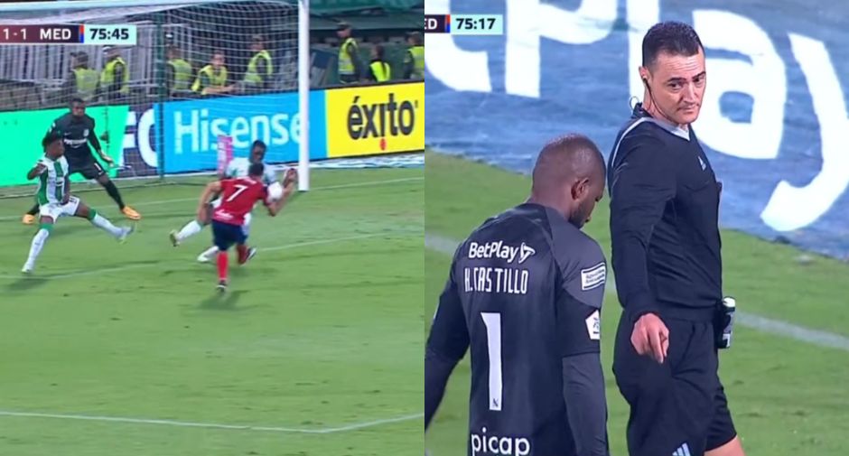 El penal que cobró Wilmar Roldán en el Clásico Paisa El VAR Central