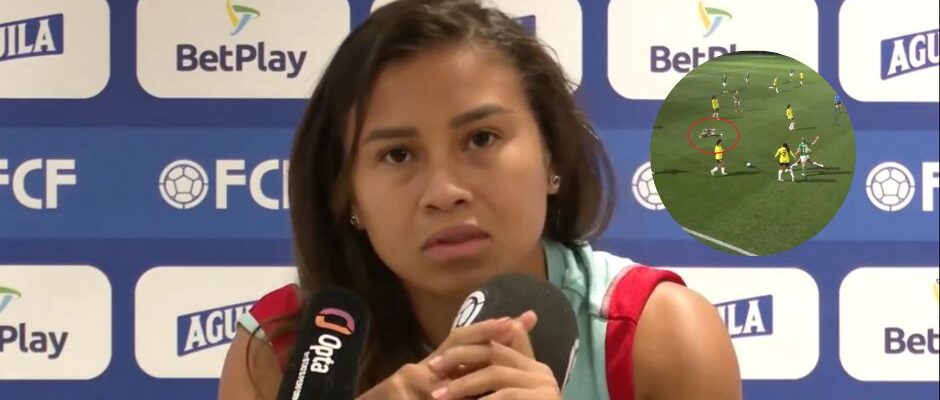 Leicy Santos criticó el actuar de las irlandesas en el partido amistoso contra Colombia.