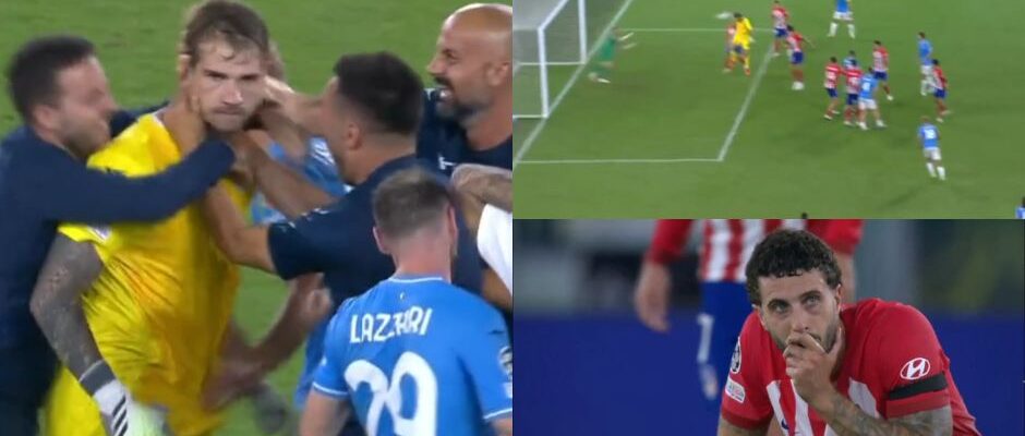 Lazio le empató un partido inédito al Atlético de Madrid con gol de su arquero sobre la hora.